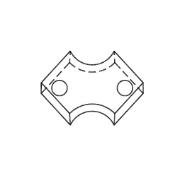 Radius profielmes tekening van Oertli